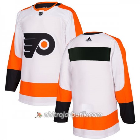 Män Ishockey Philadelphia Flyers Tröja Blank Adidas 2017-2018 Vit Authentic